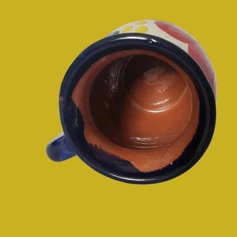 Handmade mexican pottery coffee mug